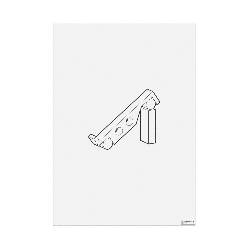 Leskoff Sine Bar Poster, Technical Illustration Style, image 1 of 1