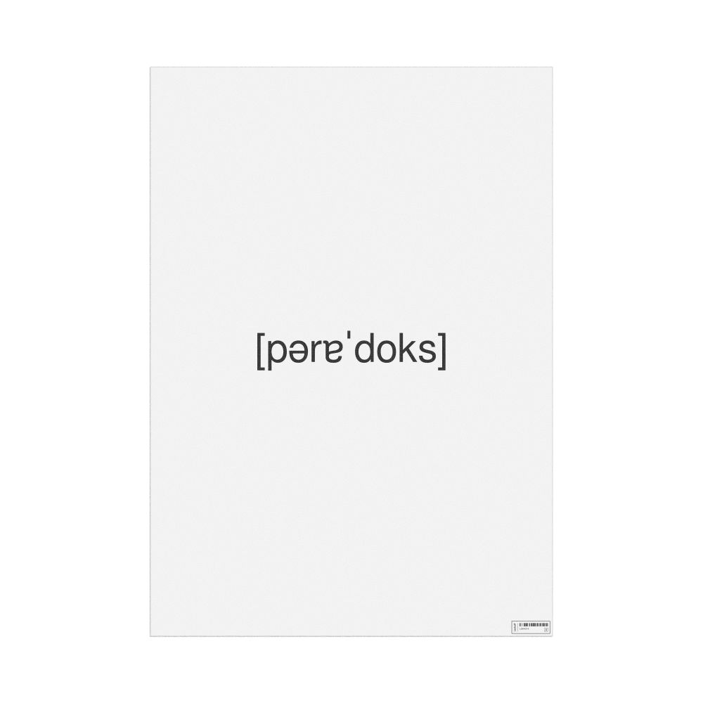 Leskoff парадокс IPA Transcription Poster, image 1 of 1
