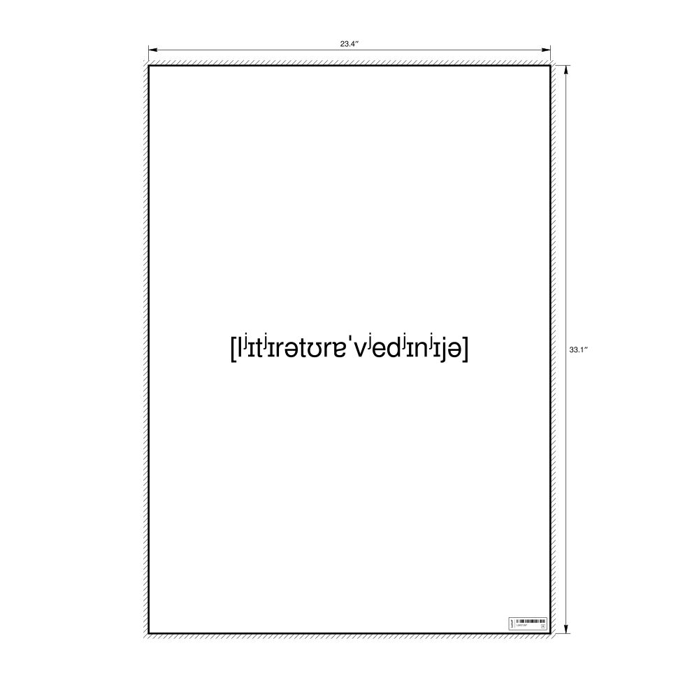 Leskoff литературоведение IPA Transcription Poster, image 1 of 1