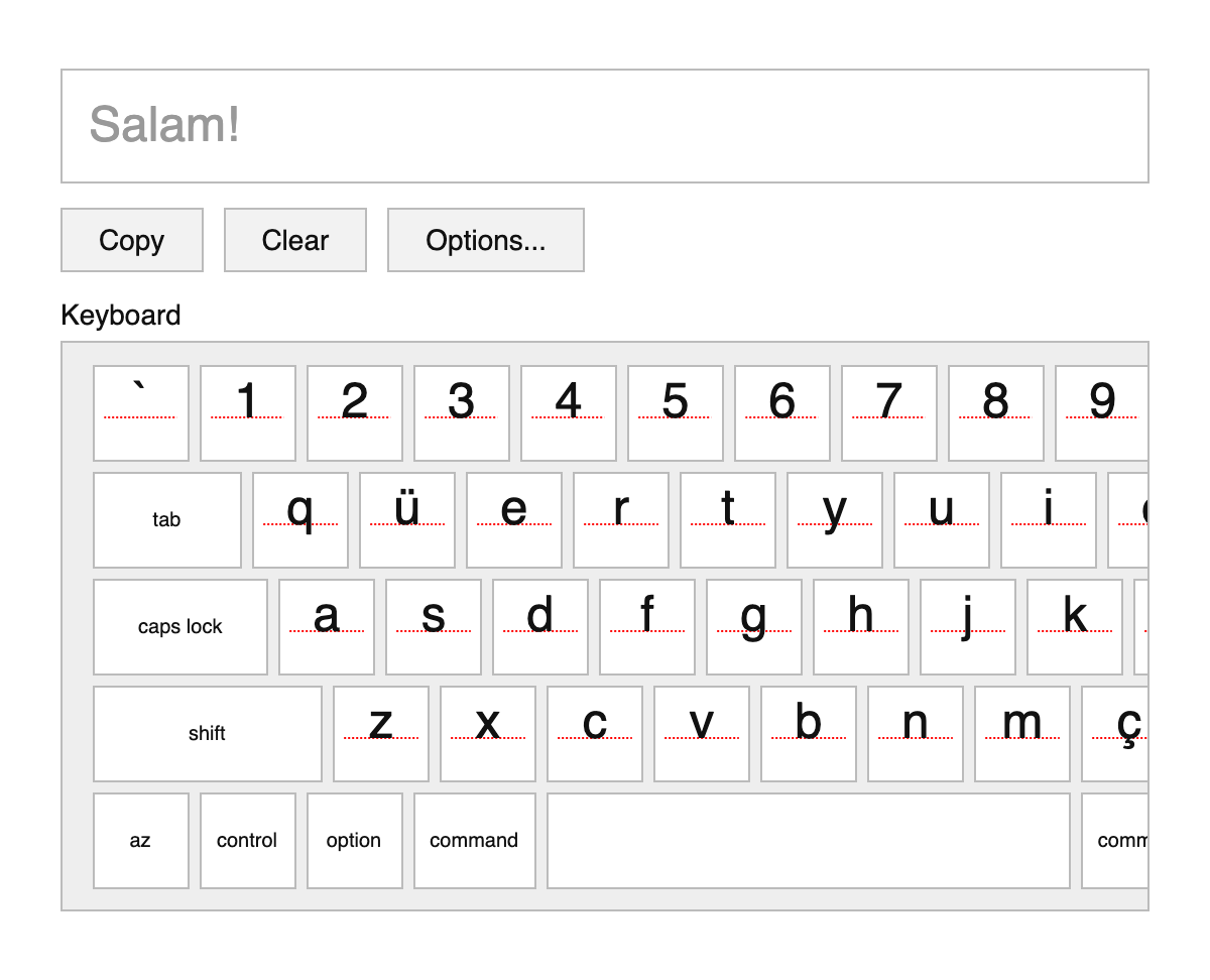 Azerbaijani Keyboard