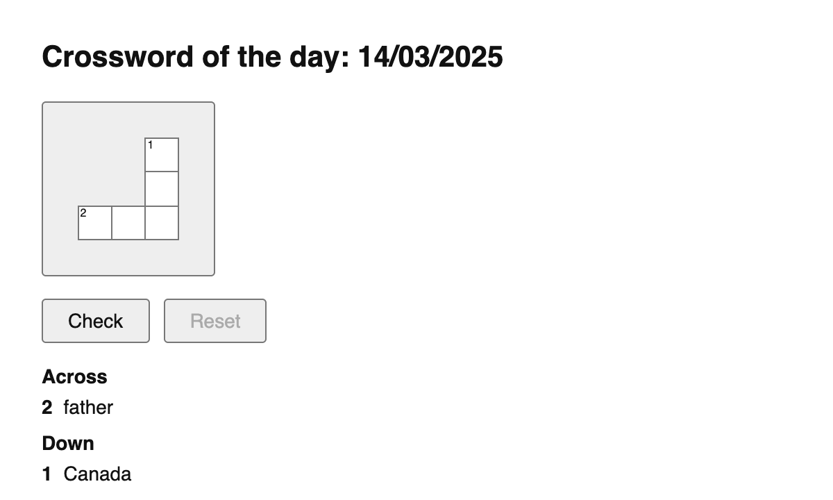 Inuktitut Crossword