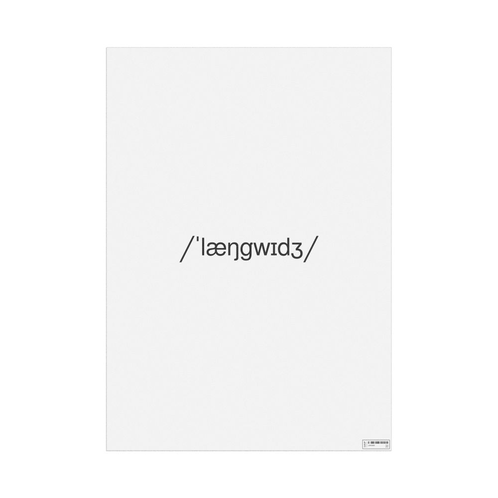 Leskoff language IPA Transcription Poster, image 1 of 1