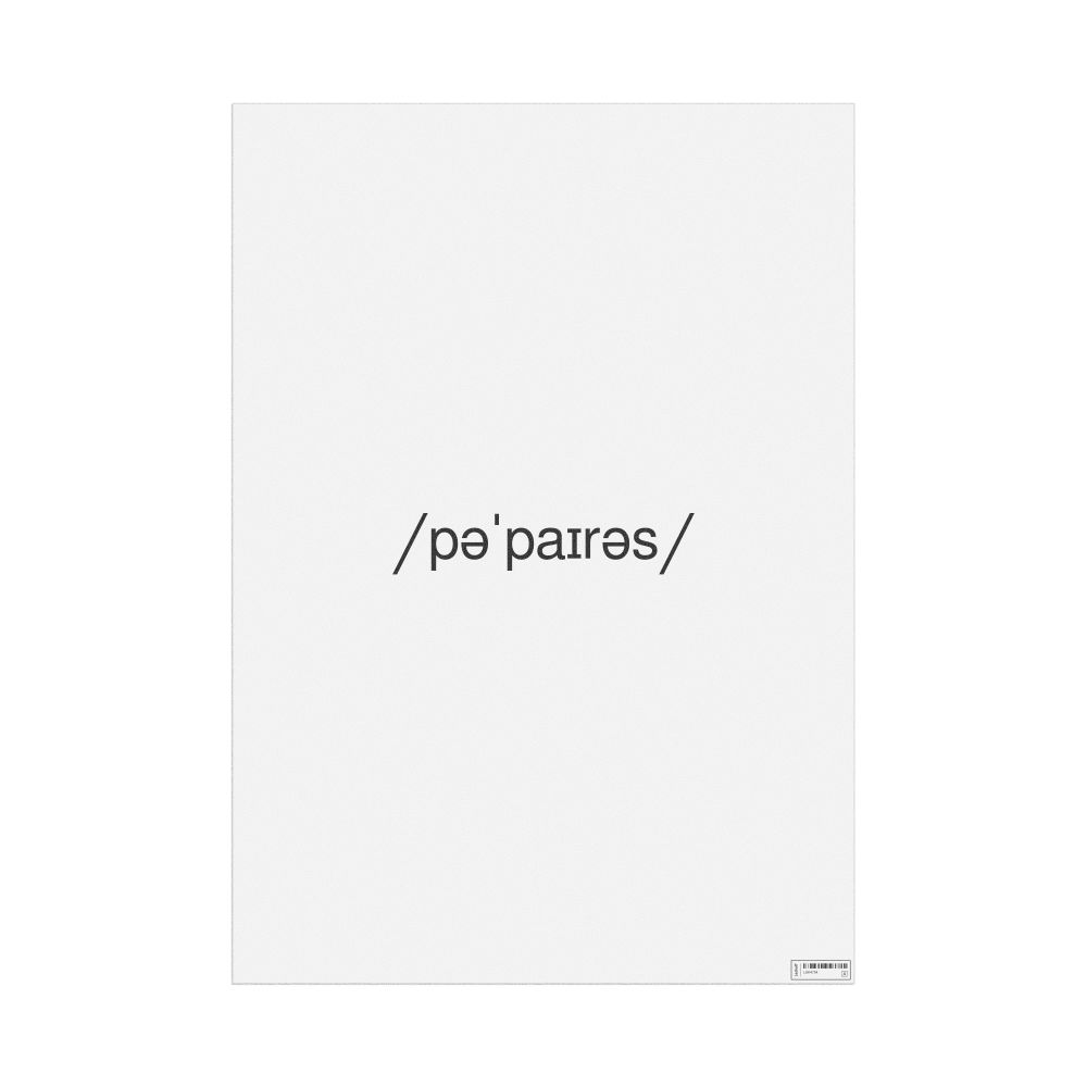 Leskoff papyrus IPA Transcription Poster, image 1 of 1