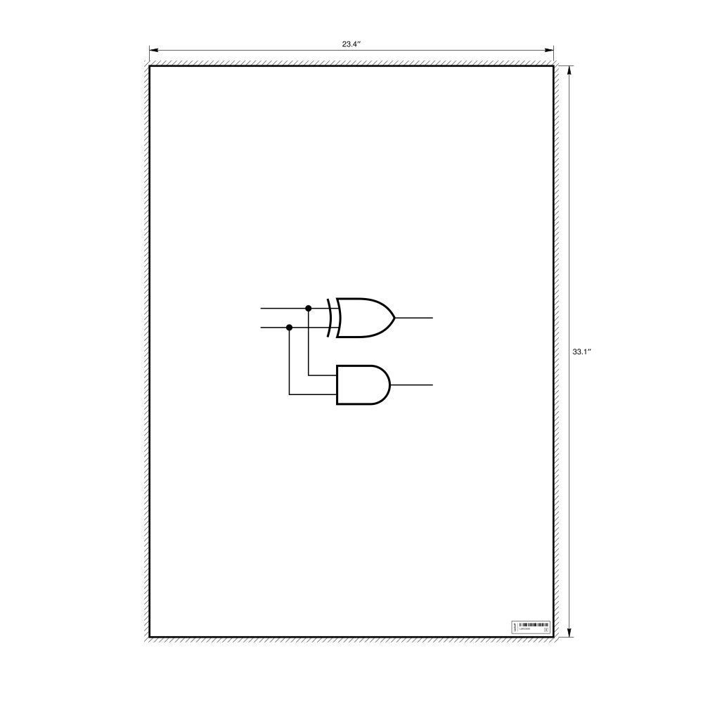 Leskoff Half Adder Poster, image 1 of 1