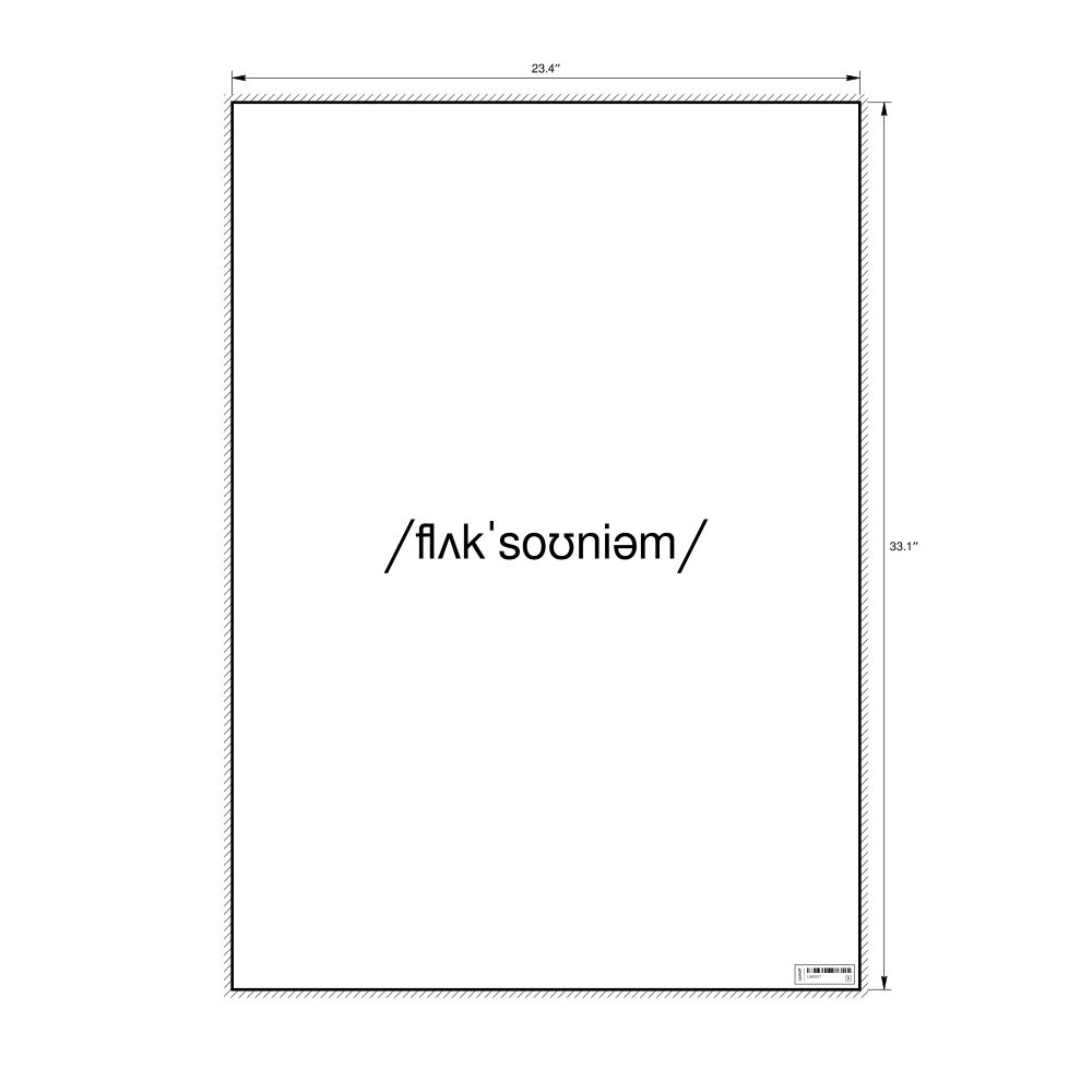 Leskoff fluxonium IPA Transcription Poster, image 1 of 1