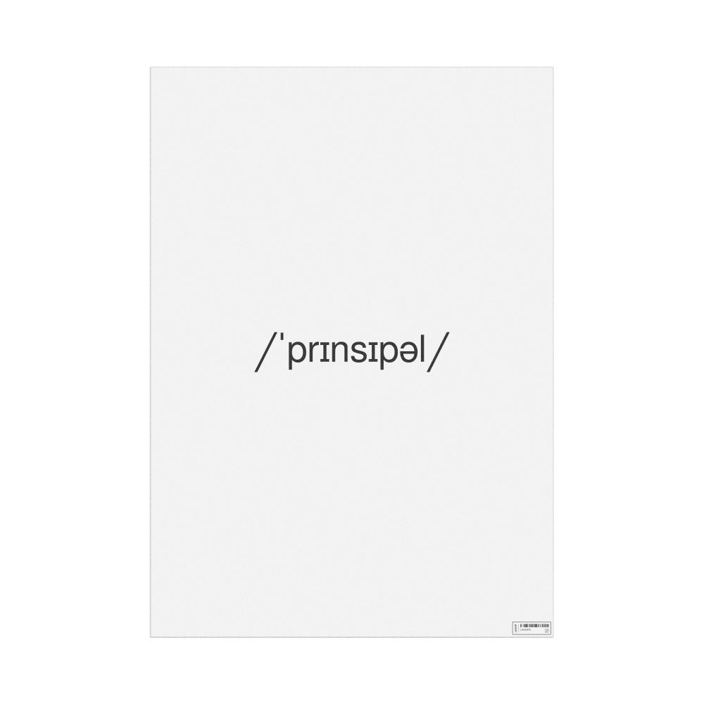 Leskoff principle IPA Transcription Poster, image 1 of 1