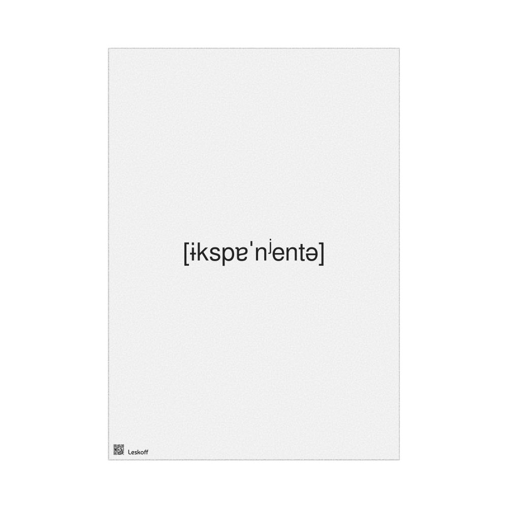 Leskoff экспонента IPA Transcription Poster, image 1 of 1