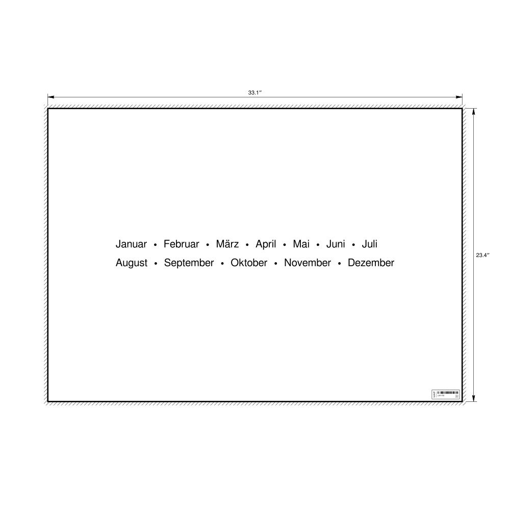 Leskoff Months of the Year Poster, German-Labeled, image 1 of 1