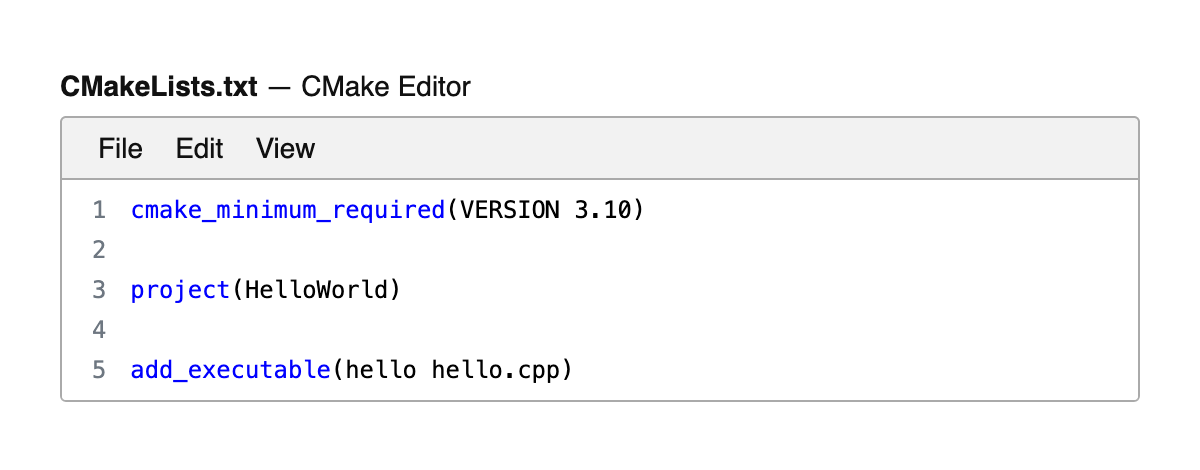 CMake Editor