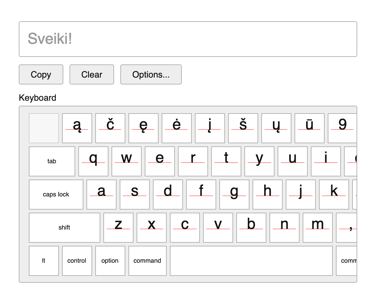 Lithuanian Keyboard