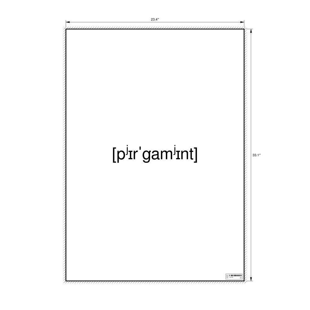 Leskoff пергамент IPA Transcription Poster, image 1 of 1