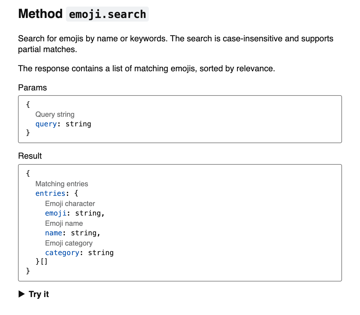 Emoji API