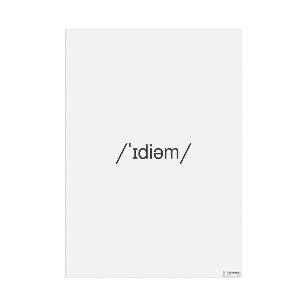 Leskoff idiom IPA Transcription Poster, image 1 of 1
