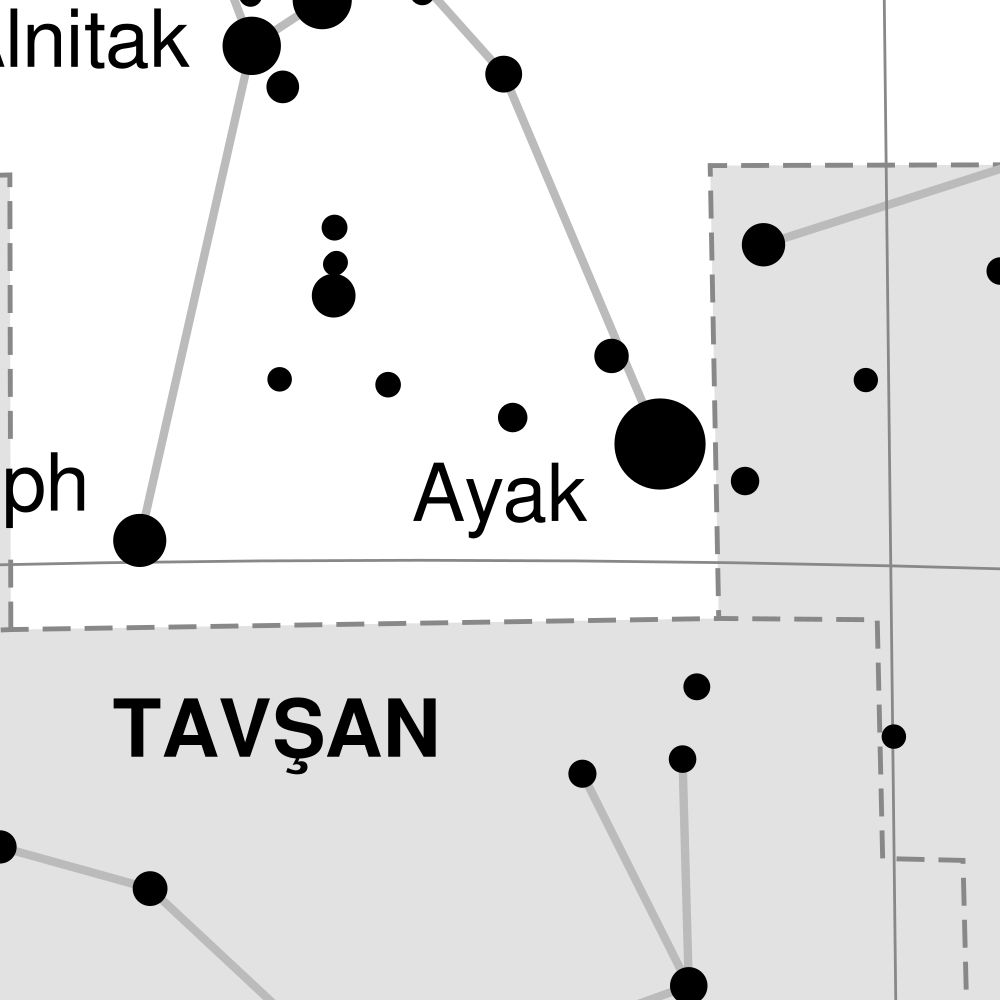 Leskoff Orion Constellation Poster, Turkish-Labeled, image 2 of 3