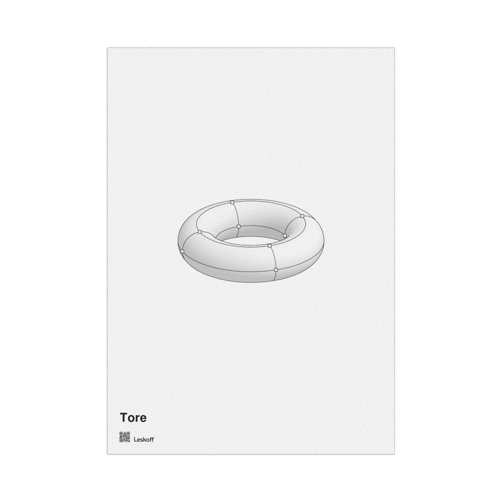 Leskoff Torus Poster, Feature View, French-Labeled, image 1 of 1