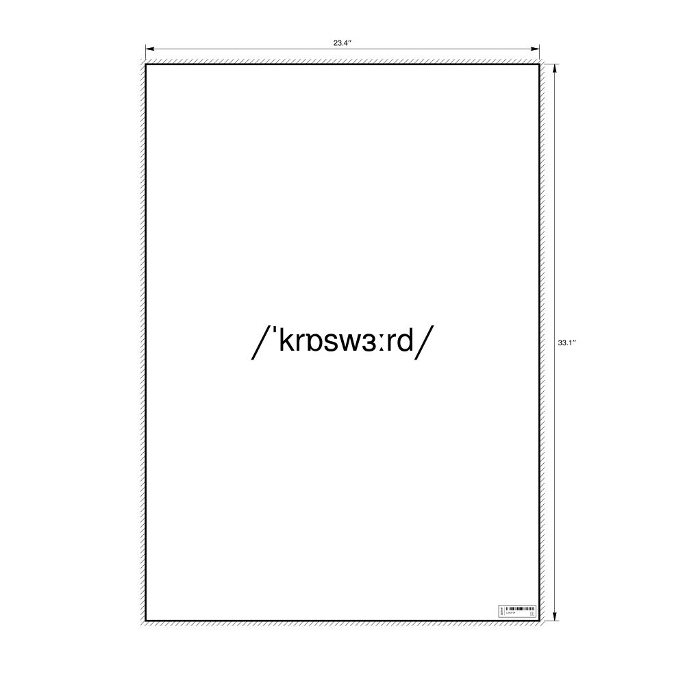 Leskoff crossword IPA Transcription Poster, image 1 of 1