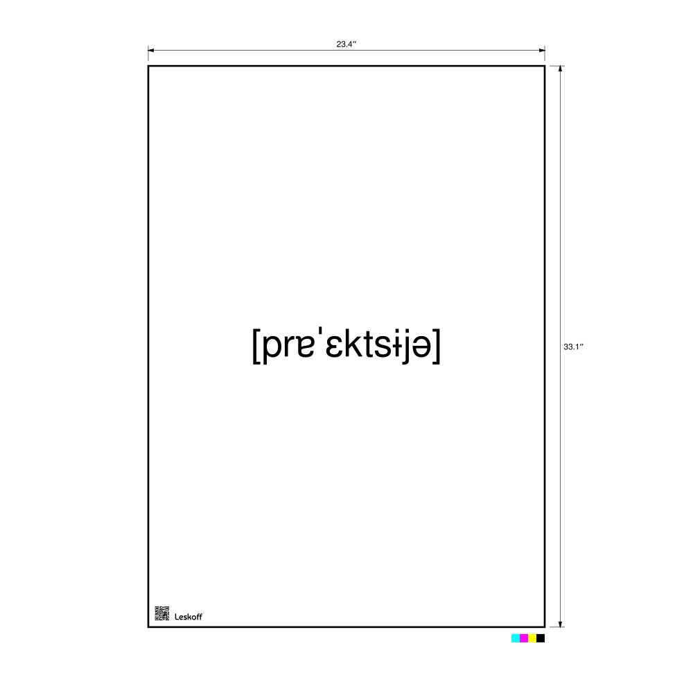 Leskoff проекция IPA Transcription Poster, image 1 of 1