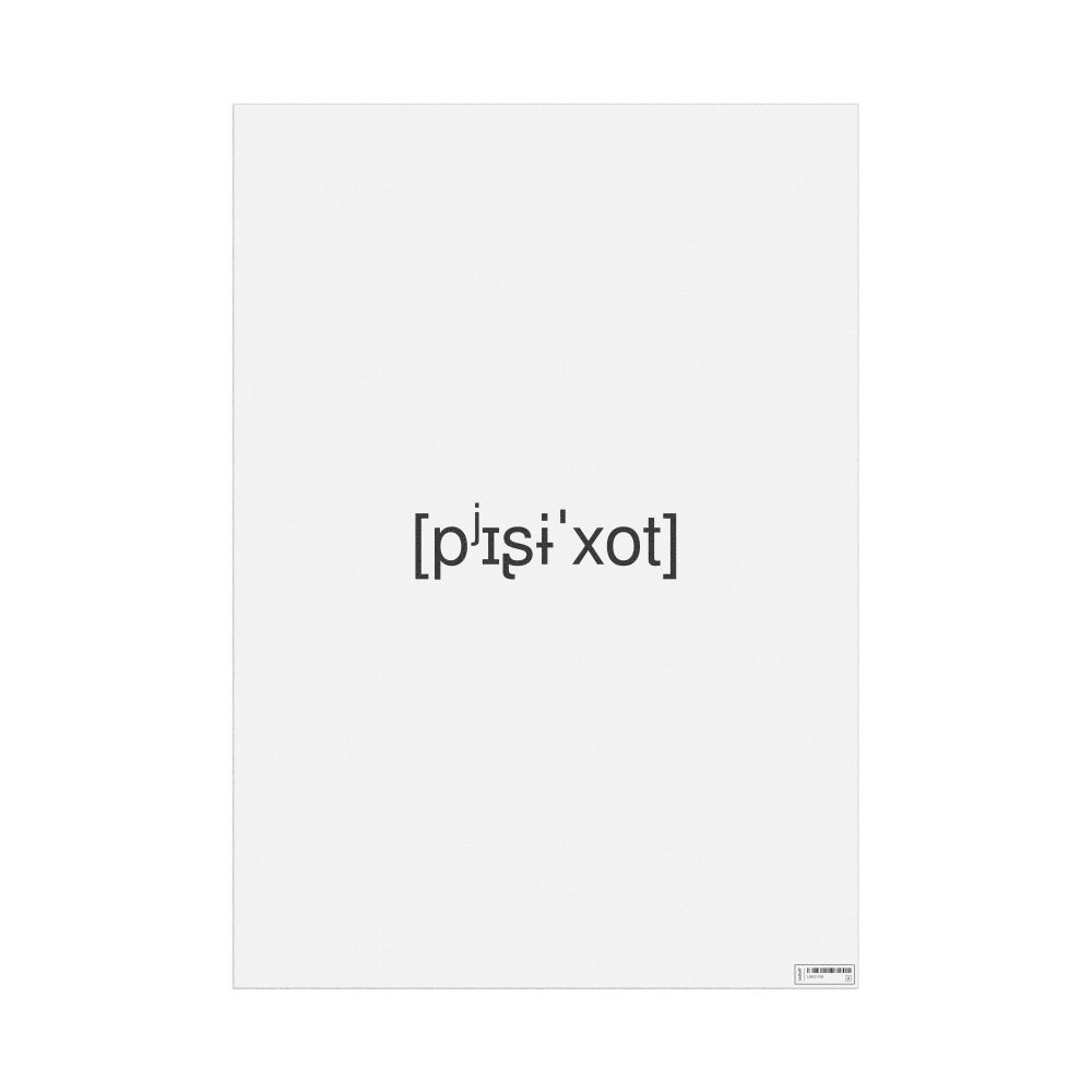 Leskoff пешеход IPA Transcription Poster, image 1 of 1