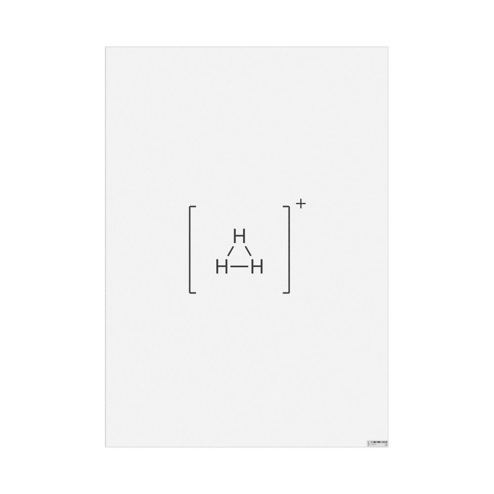 Leskoff Trihydrogen Cation Poster, 2D Structure, image 1 of 1