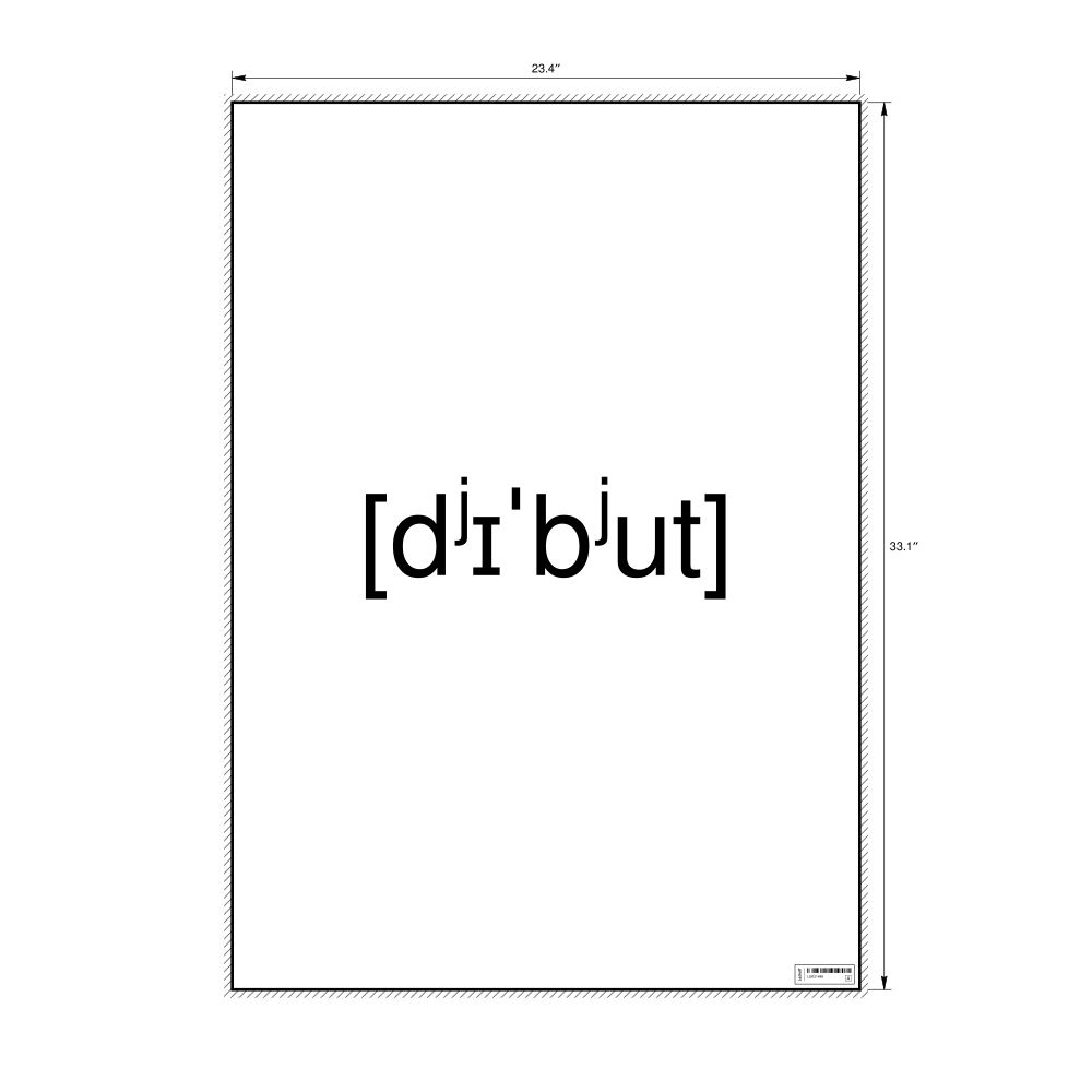 Leskoff дебют IPA Transcription Poster, image 1 of 1