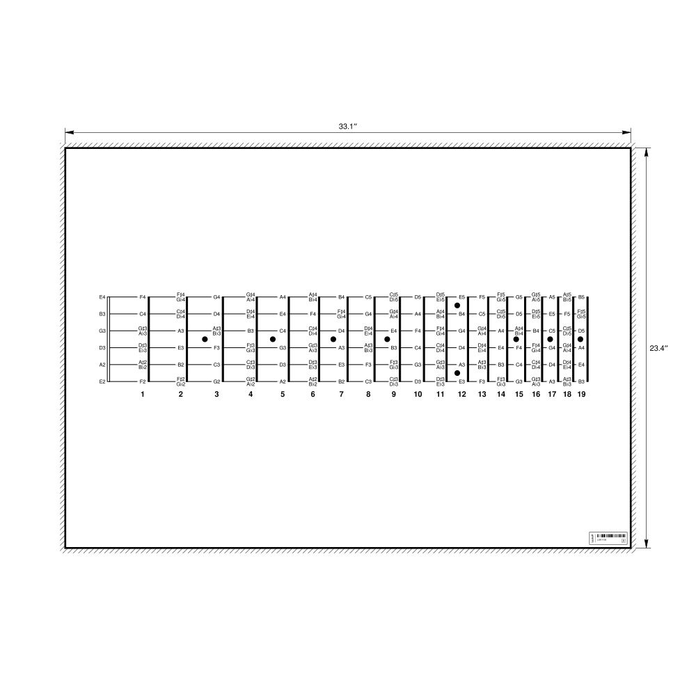 Leskoff Fretboard Poster, image 1 of 1