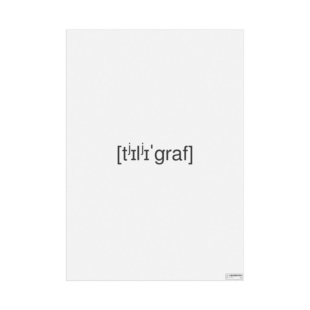 Leskoff телеграф IPA Transcription Poster, image 1 of 1
