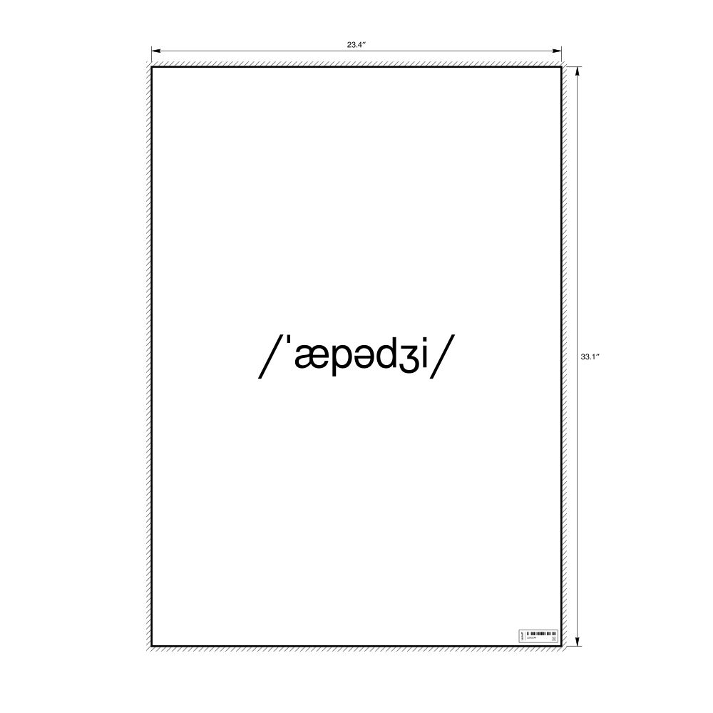 Leskoff apogee IPA Transcription Poster, image 1 of 1