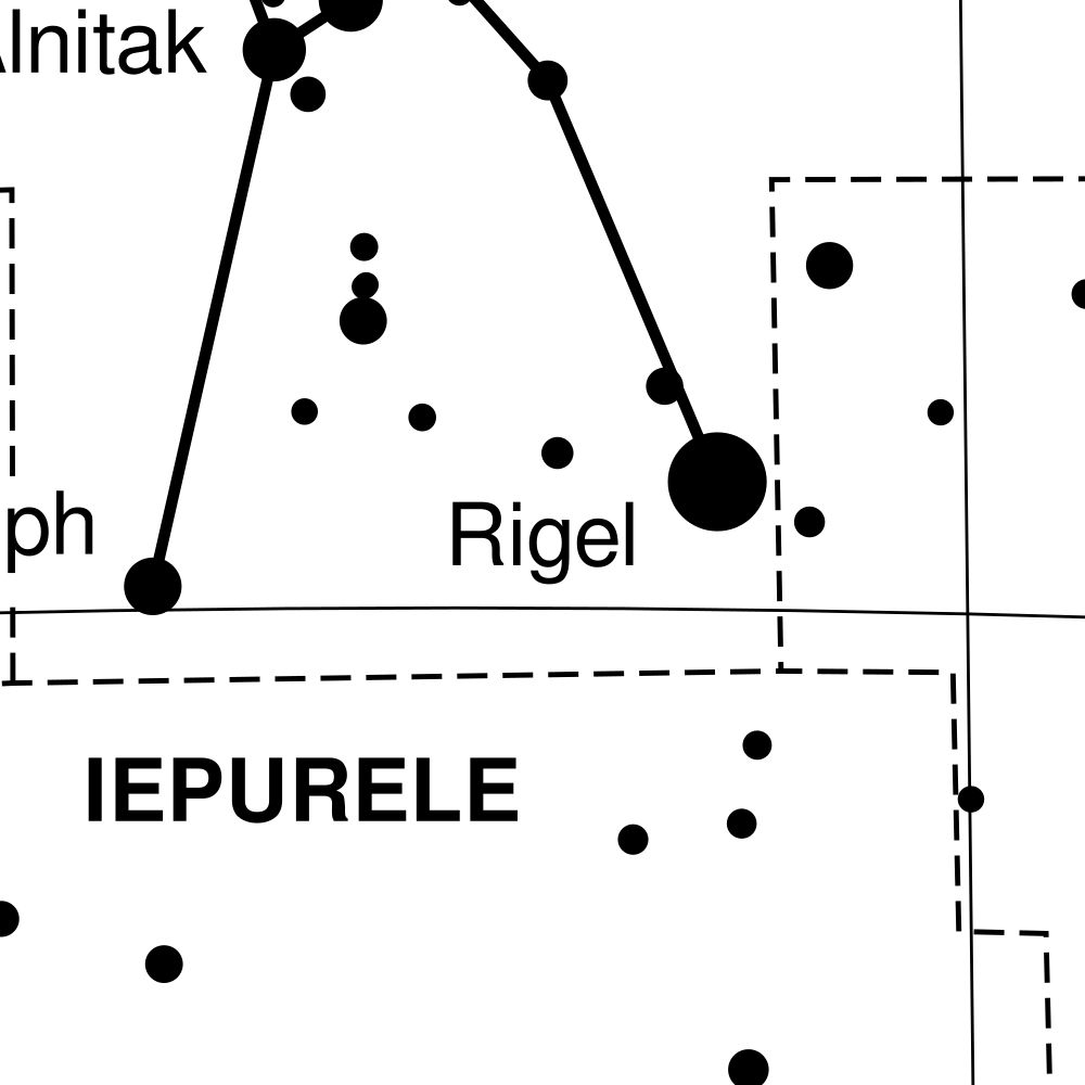 Leskoff Orion Constellation Poster, Romanian-Labeled, image 2 of 2