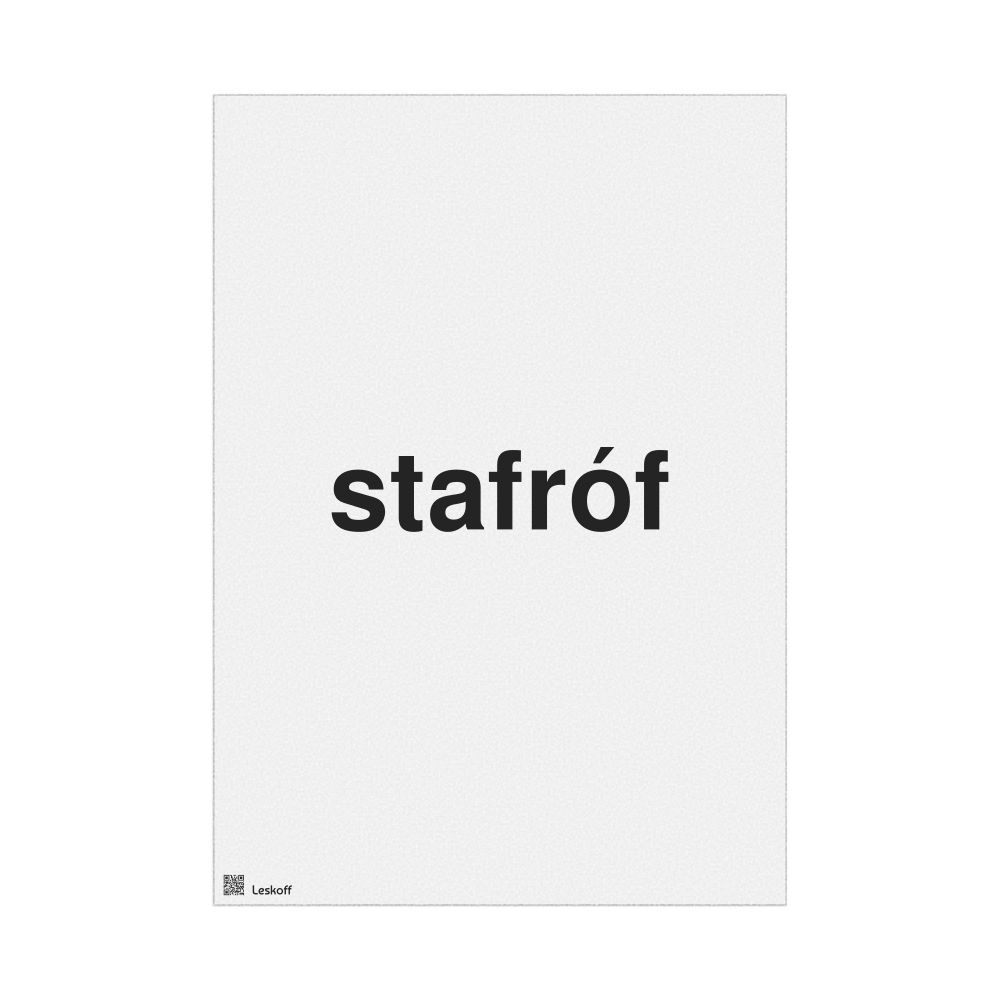 Leskoff stafróf Poster, image 1 of 1