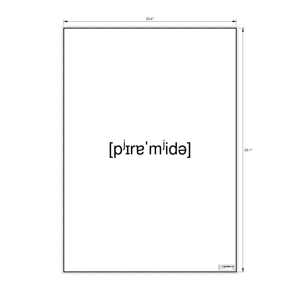 Leskoff пирамида IPA Transcription Poster, image 1 of 1