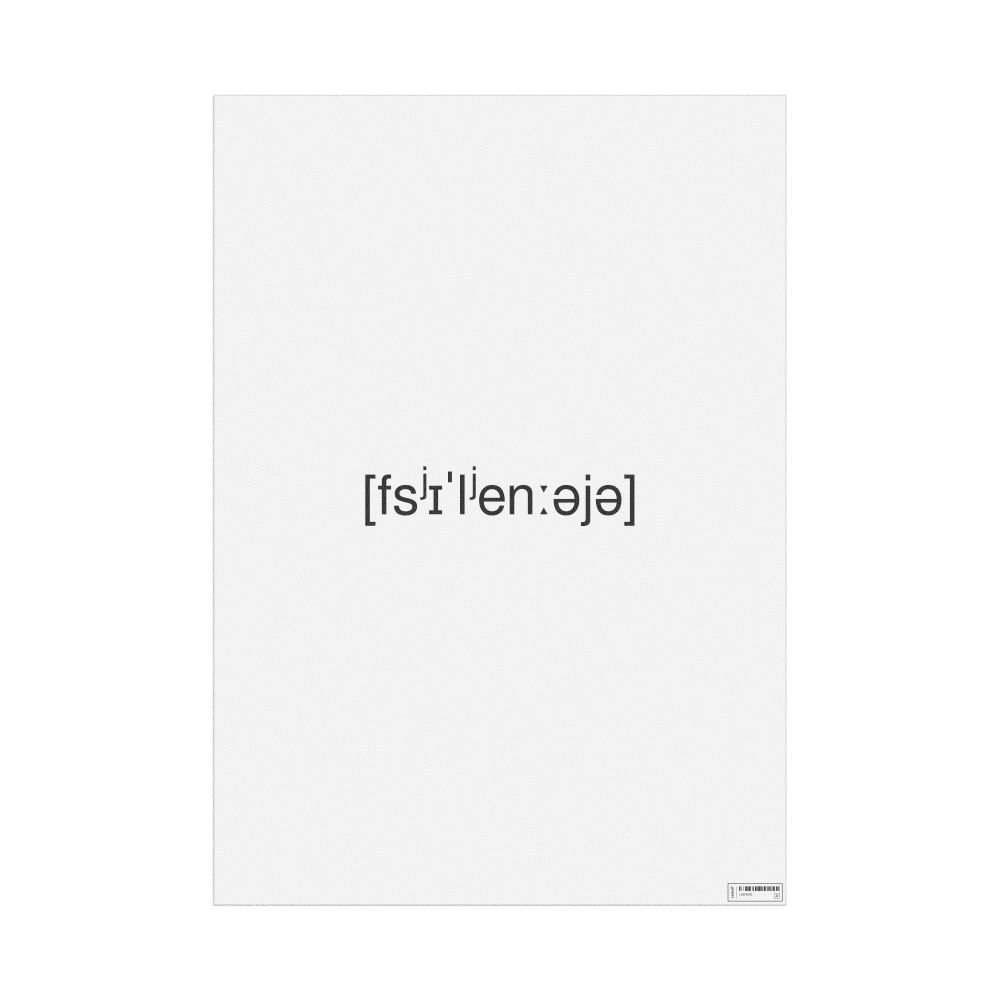 Leskoff вселенная IPA Transcription Poster, image 1 of 1