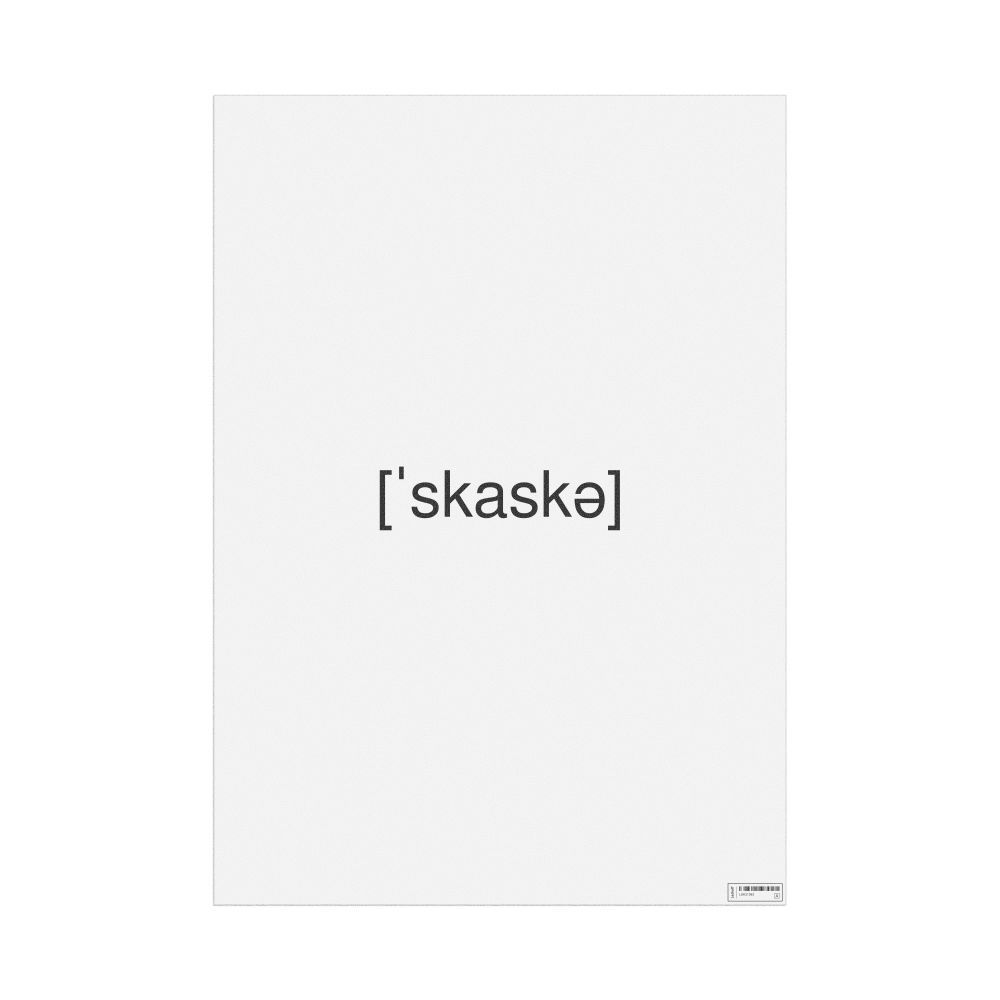 Leskoff сказка IPA Transcription Poster, image 1 of 1