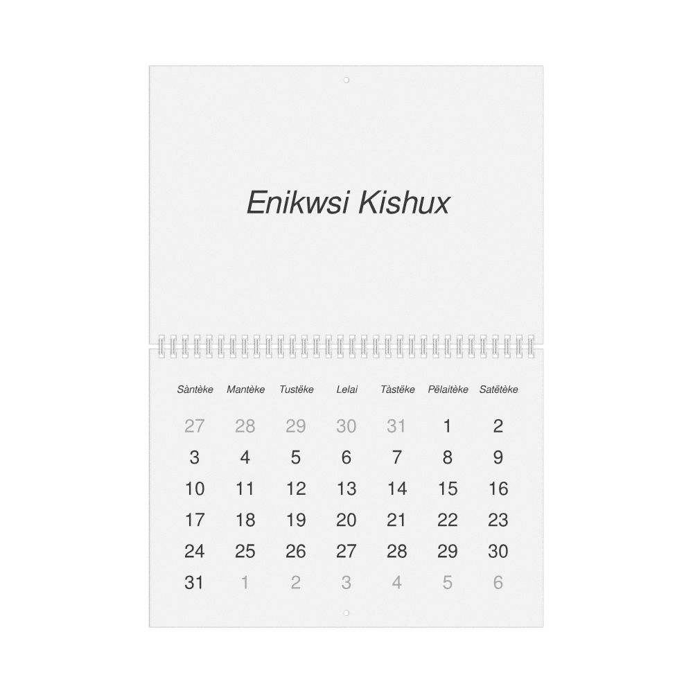 Leskoff 2027 Wall Calendar, Unami-Labeled, Sunday-Start Layout, Wire-Bound, 11.7 x 8.3 in (29.7 x 21.0 cm), image 1 of 1