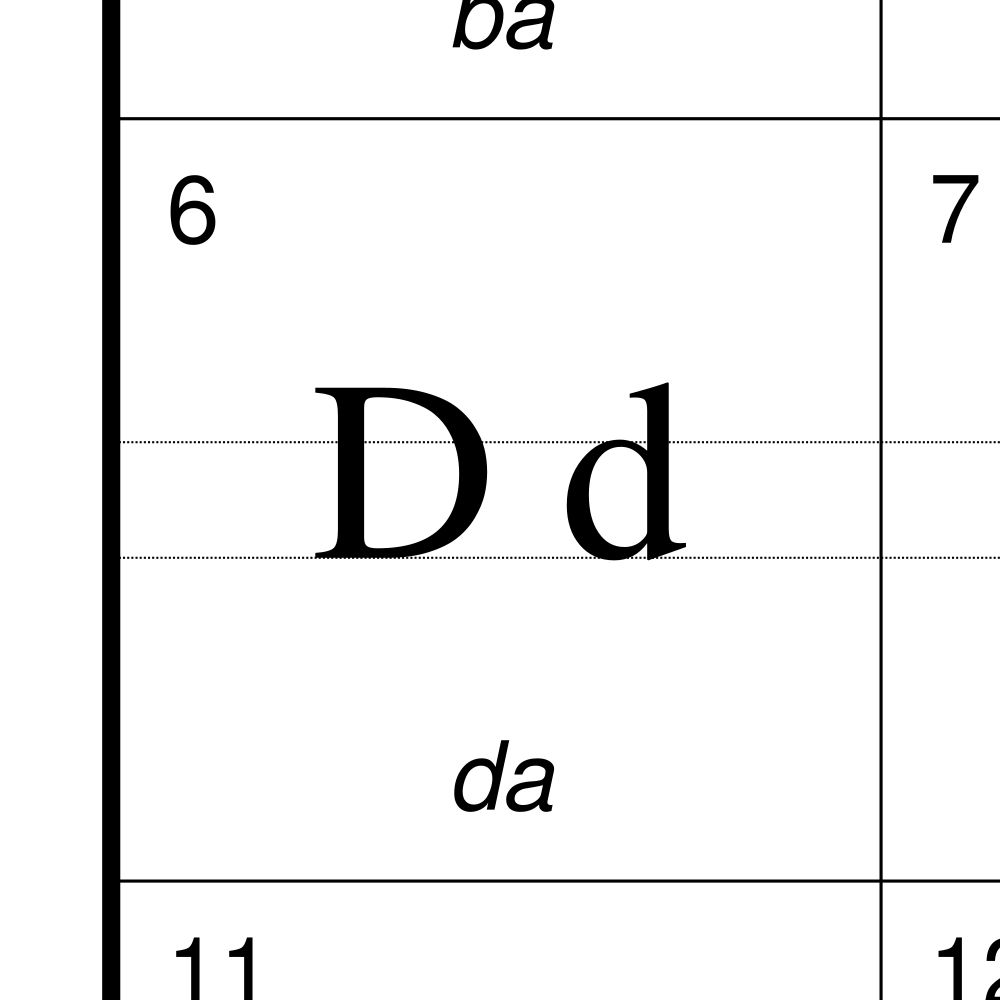 Leskoff Somali Alphabet Chart, 23.4 x 33.1 in (59.4 x 84.1 cm, Poster / Wall Chart), Polish-Labeled, image 2 of 2