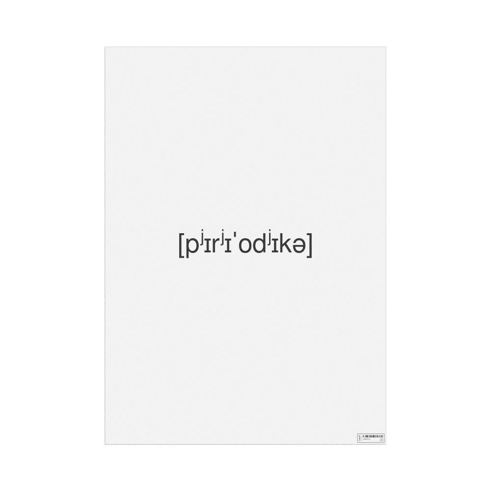 Leskoff периодика IPA Transcription Poster, image 1 of 1