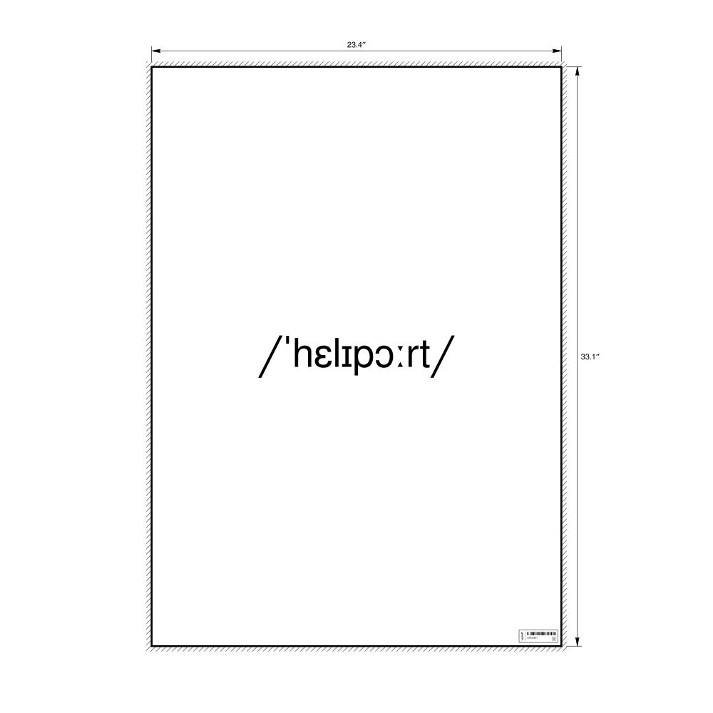 Leskoff heliport IPA Transcription Poster, image 1 of 1