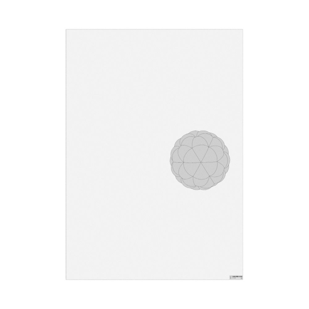 Leskoff Fullerene Molecule Poster, Space-Filling Model, image 1 of 1