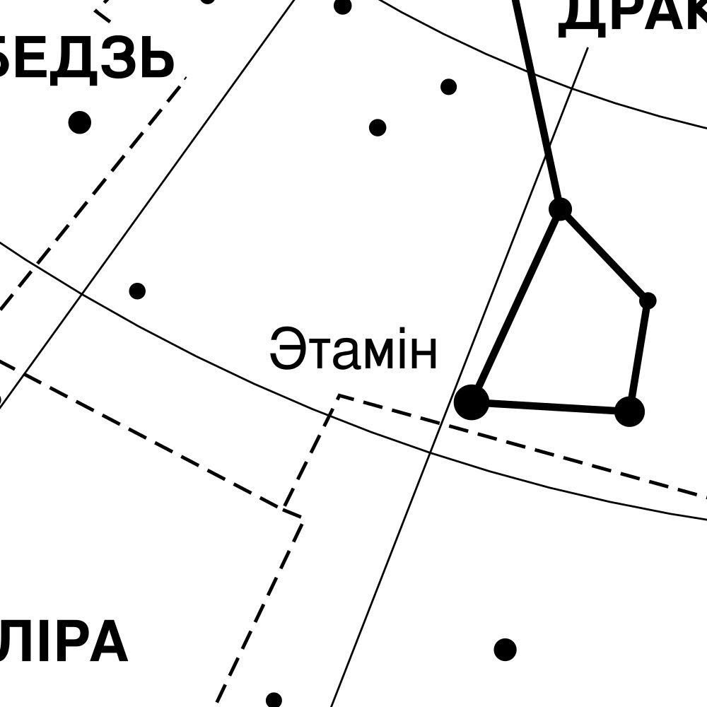 Leskoff Draco Constellation Poster, Belarusian-Labeled, image 2 of 2
