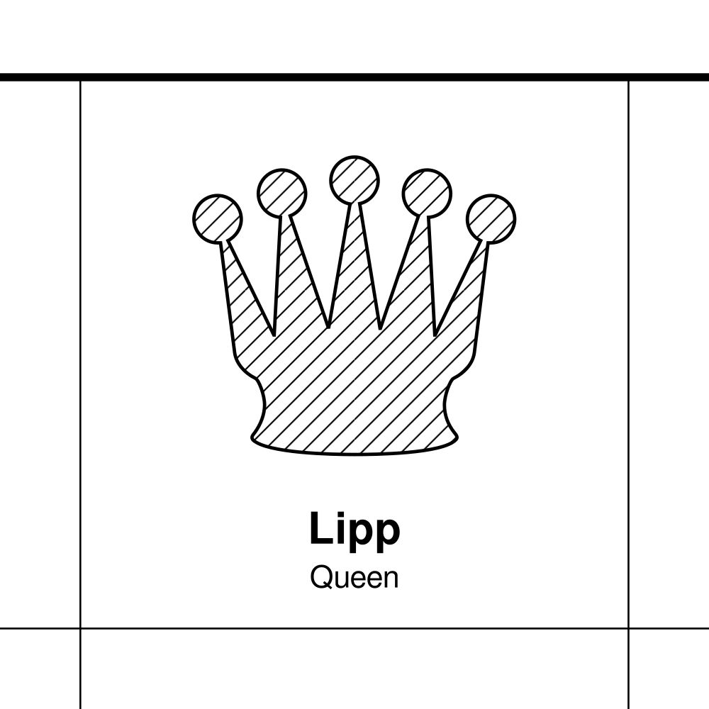 Leskoff Chess Pieces Poster, Estonian/English-Labeled, image 2 of 2