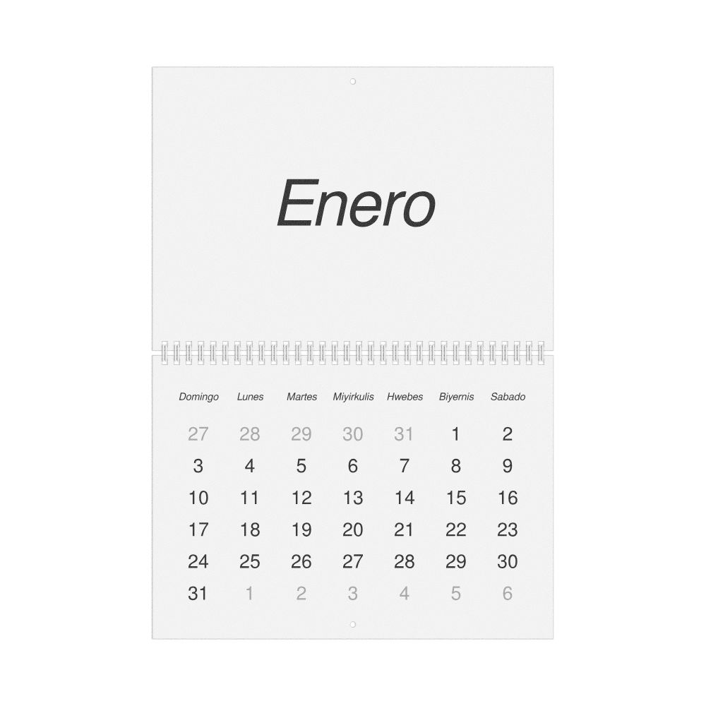 Leskoff 2027 Wall Calendar, Masbateño-Labeled, Sunday-Start Layout, Wire-Bound, 11.7 x 8.3 in (29.7 x 21.0 cm), image 1 of 1