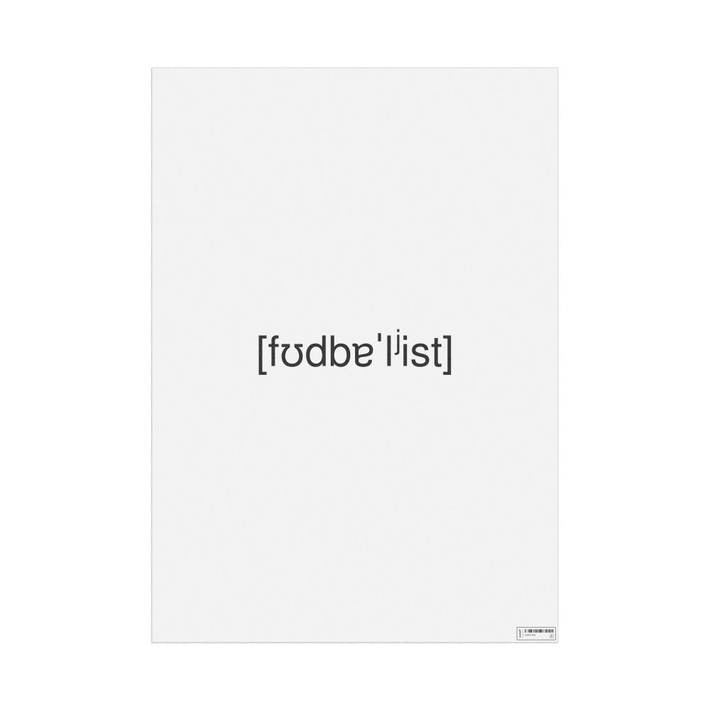 Leskoff футболист IPA Transcription Poster, image 1 of 1