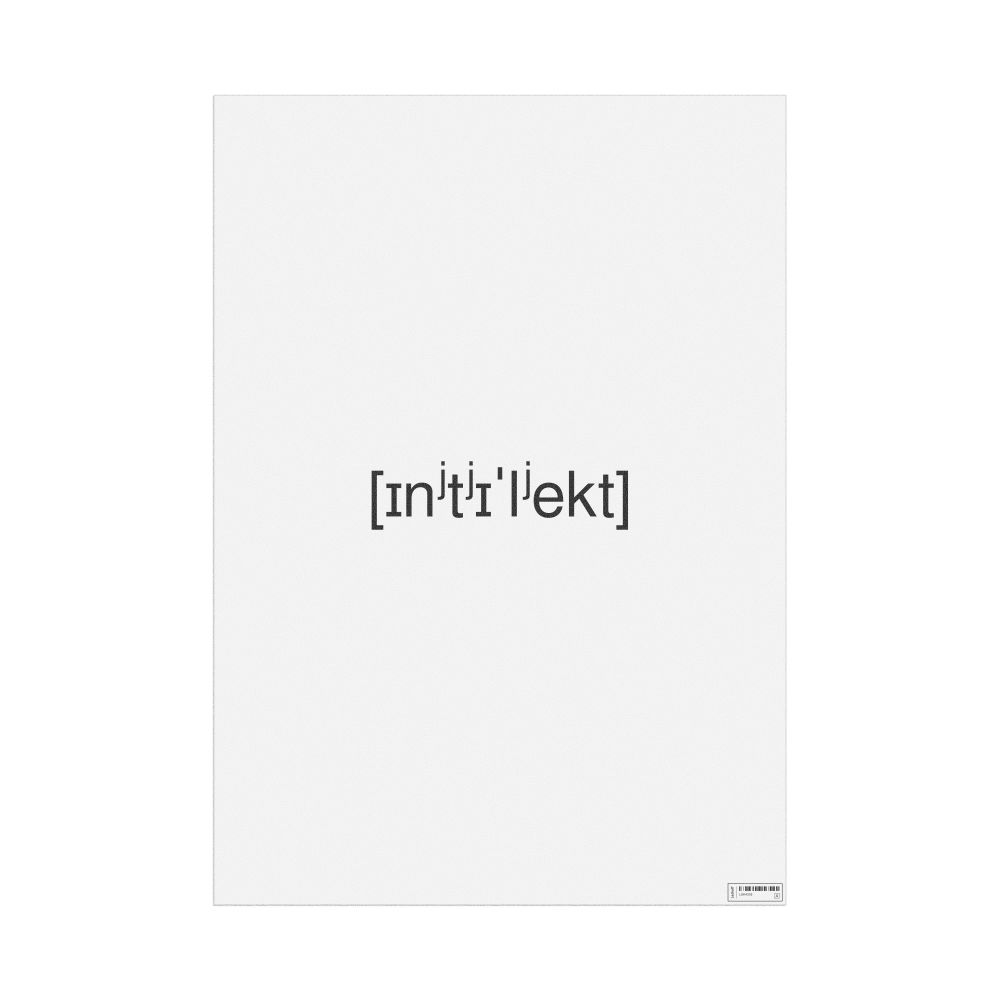 Leskoff интеллект IPA Transcription Poster, image 1 of 1