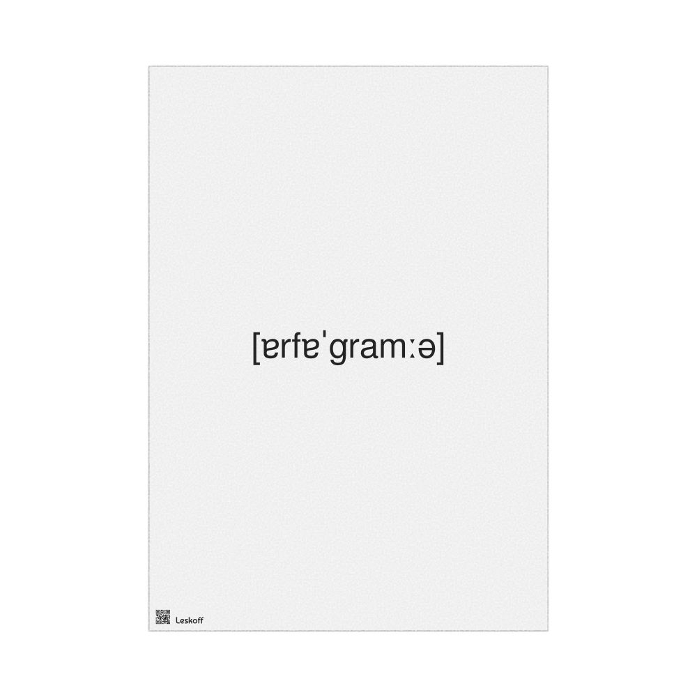 Leskoff орфограмма IPA Transcription Poster, image 1 of 1