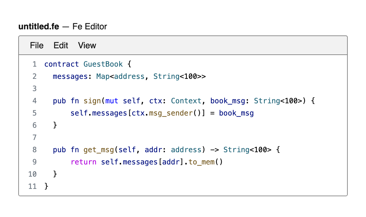 Fe Editor