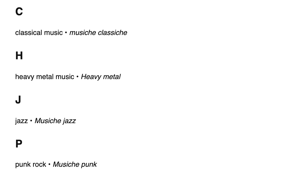 Music genres in Friulian