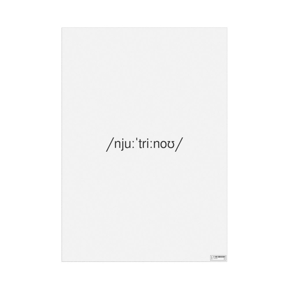 Leskoff neutrino IPA Transcription Poster, image 1 of 1