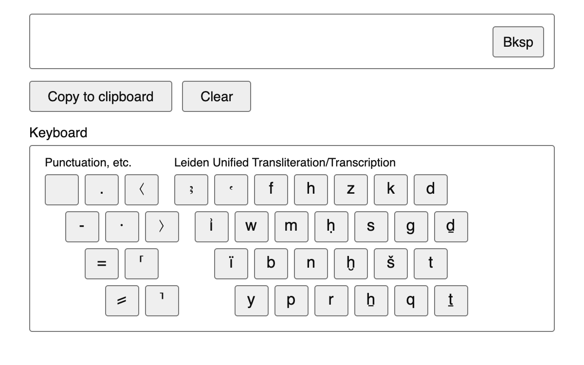 LUT Keyboard (Leiden Unified Transliteration/Transcription Keyboard)