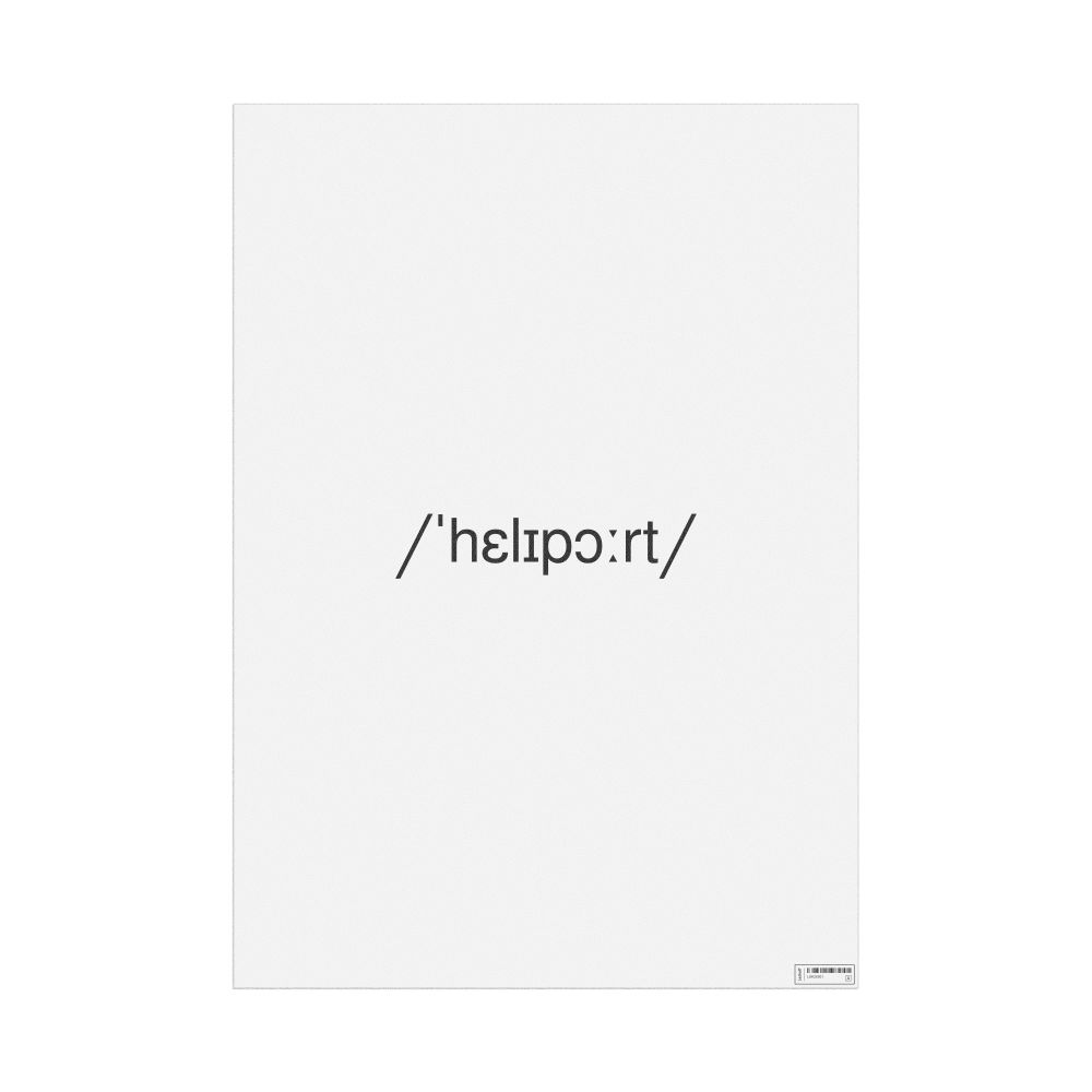 Leskoff heliport IPA Transcription Poster, image 1 of 1
