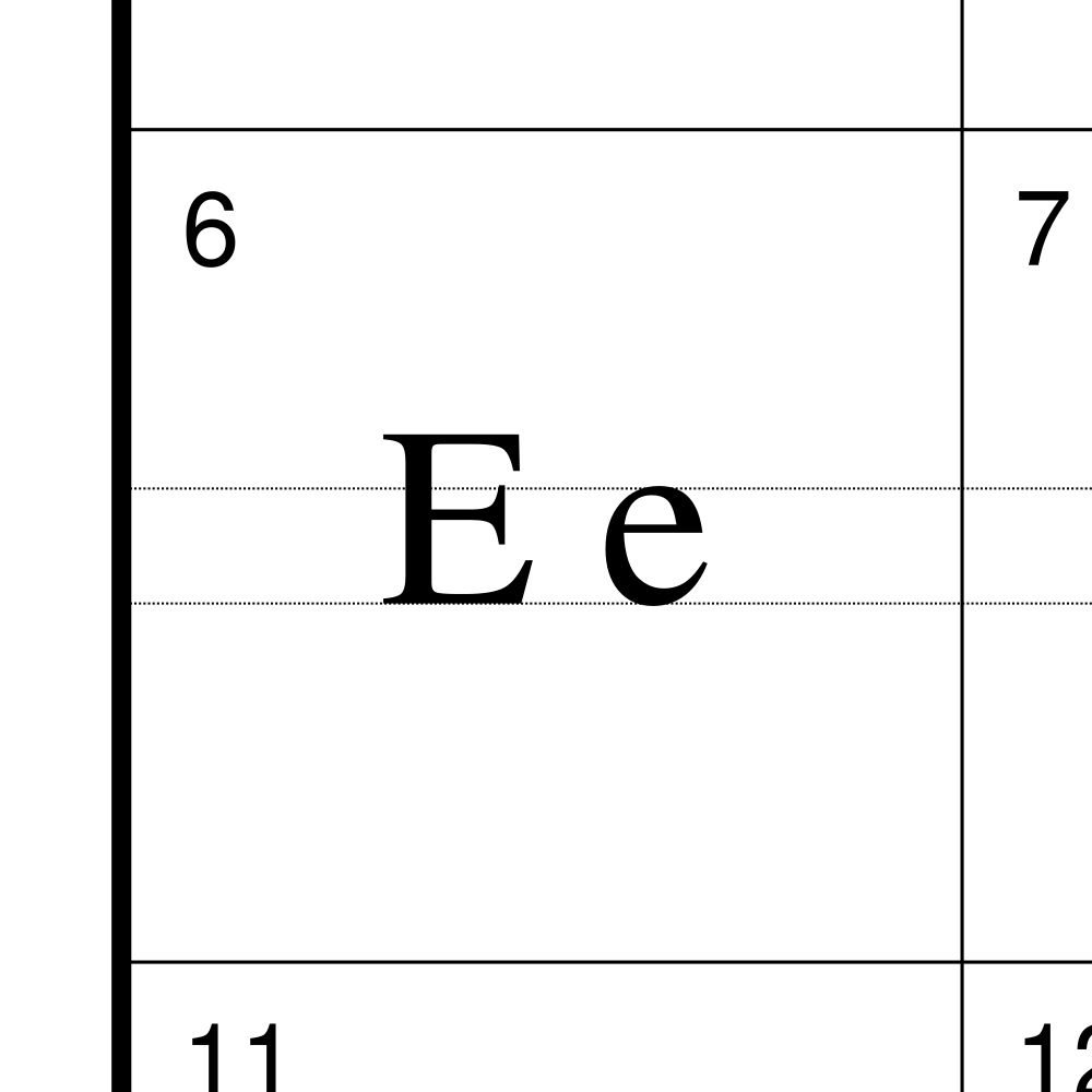 Leskoff Breton Alphabet Chart, 23.4 x 33.1 in (59.4 x 84.1 cm, Poster / Wall Chart), Manx-Labeled, image 2 of 2