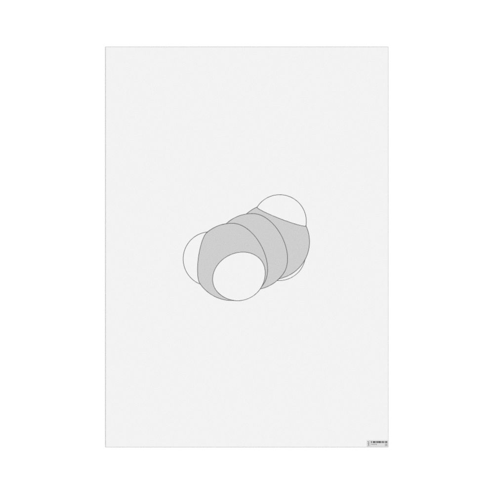 Leskoff Allene Molecule Poster, Space-Filling Model, image 1 of 1